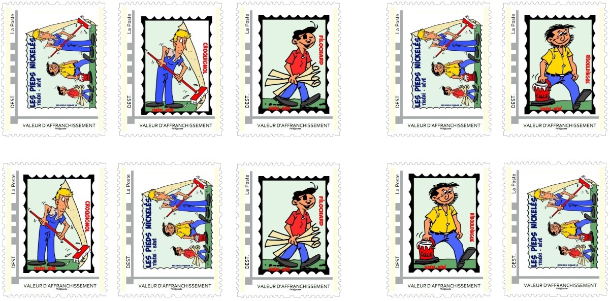 Planche De 10 Timbres Collector ASSE - Saison 2010/11 - Les Logos